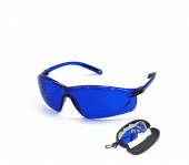 Фото профессиональные защитные очки для фотоэпиляции (ipl), элос и лазерной эпиляции (синие)
