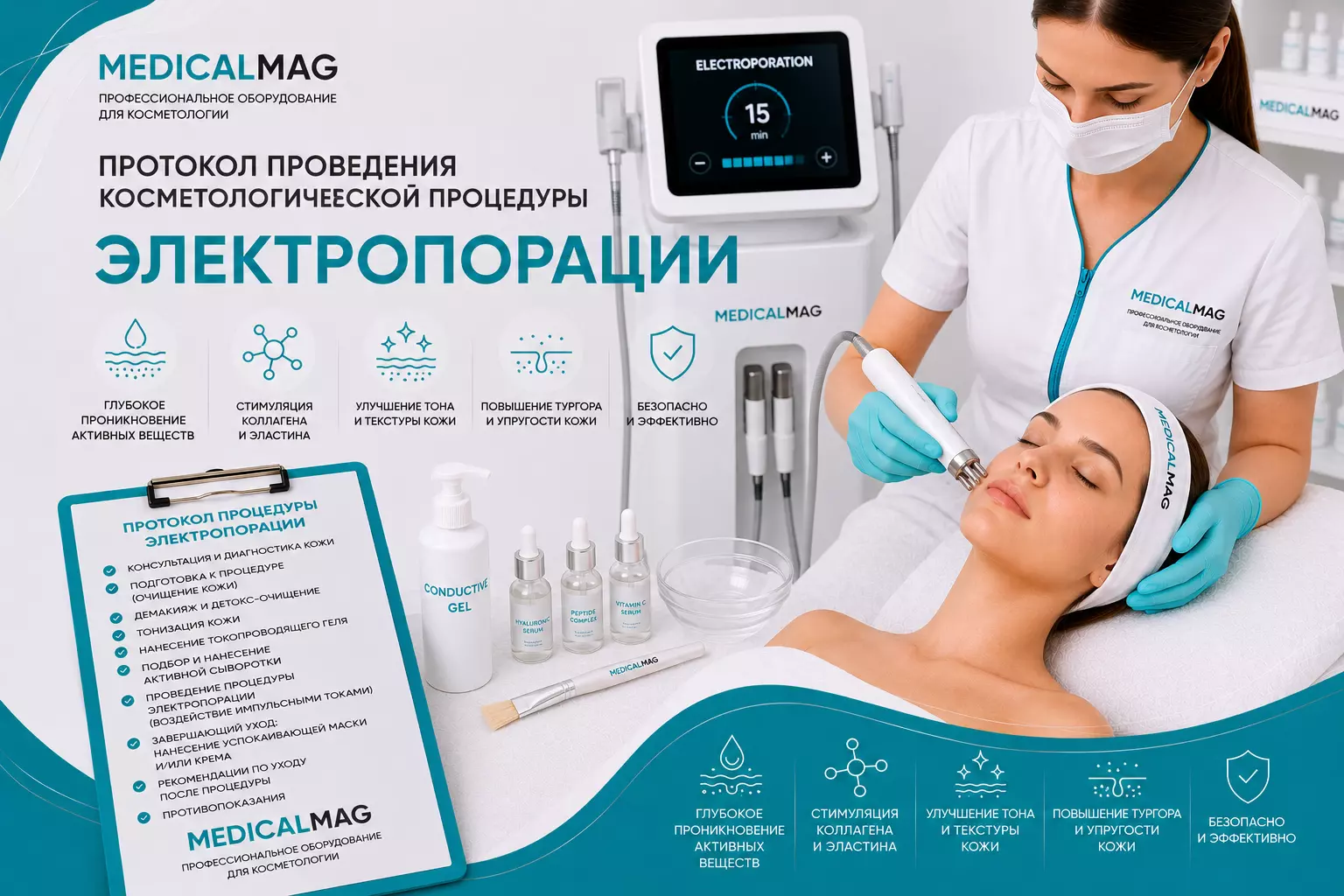 Протокол проведения косметологической процедуры электропорации  / Интернет-магазин MedicalMag.ru