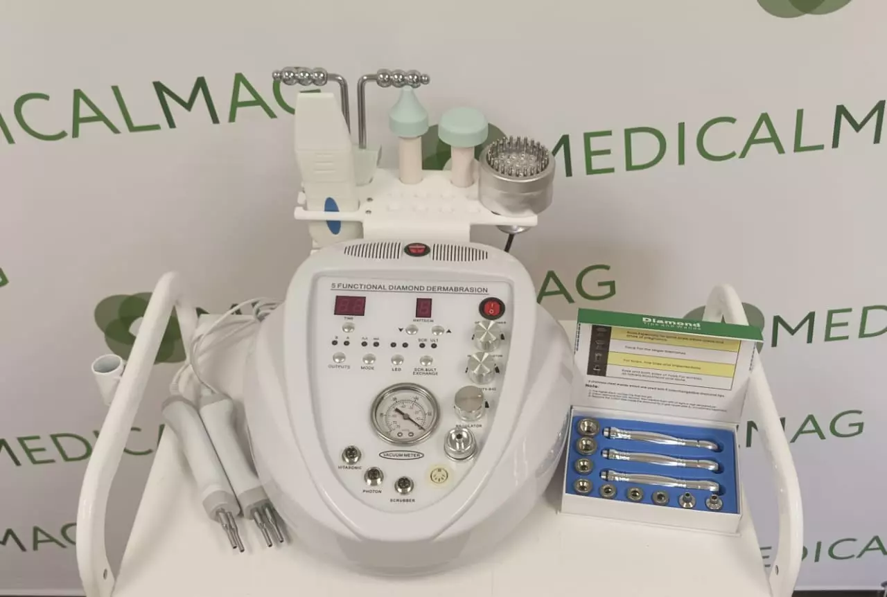 Косметический комбайн NV-905A 5в1 (микродермабразия, фонофорез, ультразвуковая лопатка, светотерапия, микротоки)