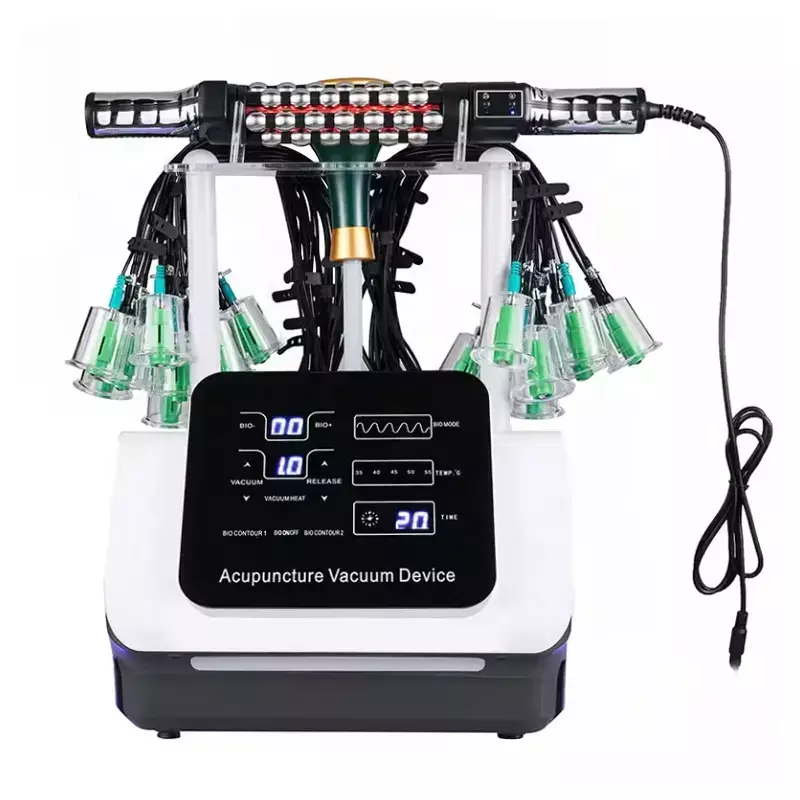Лимфодренажный аппарат Accupuncture Vacuum 3 в 1: роликовый массаж + вакуумный массаж + вакуумно-баночный массаж