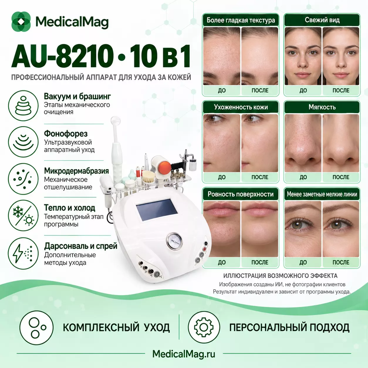 Косметический комбайн 10 в 1 Au-8210