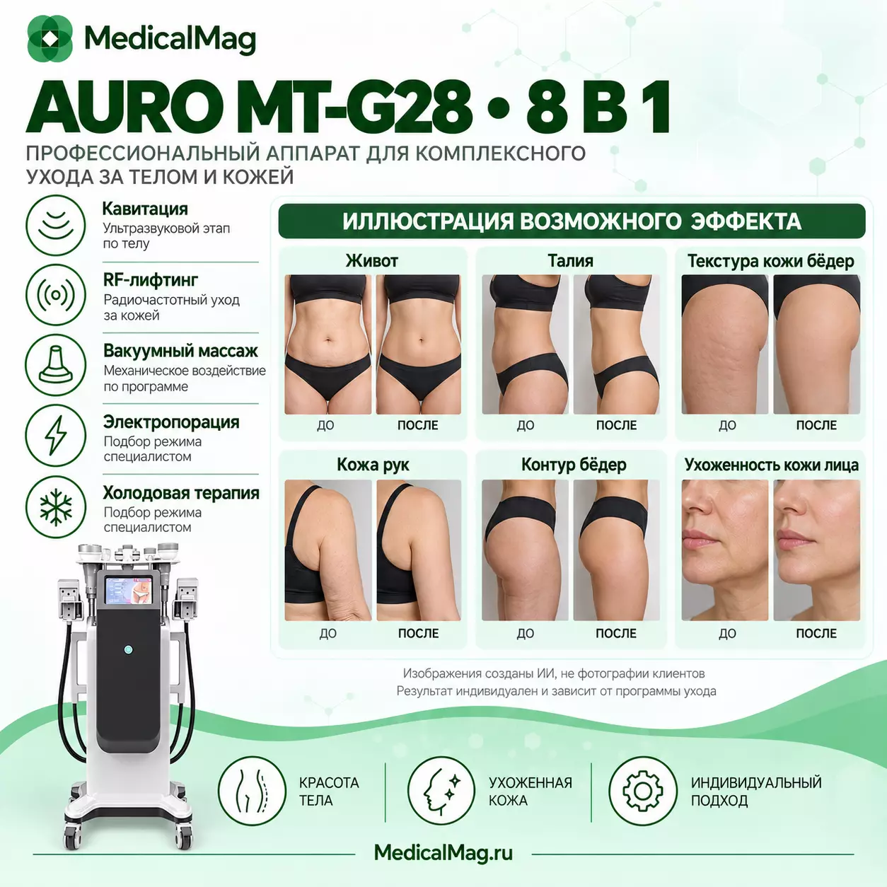 Аппарат коррекции фигуры 8в1 AURO MT-G28 (LS-NS53 NEW)