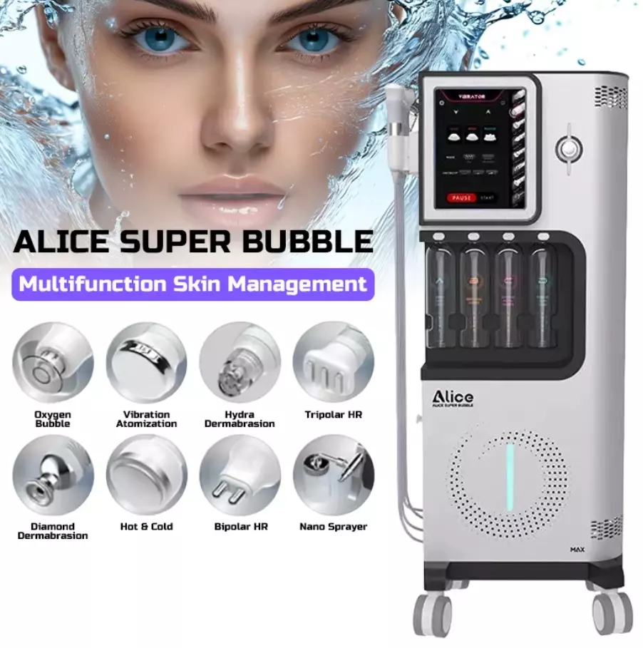 Косметологический комбайн по лицу 8 в 1 Alice Superbubble Max