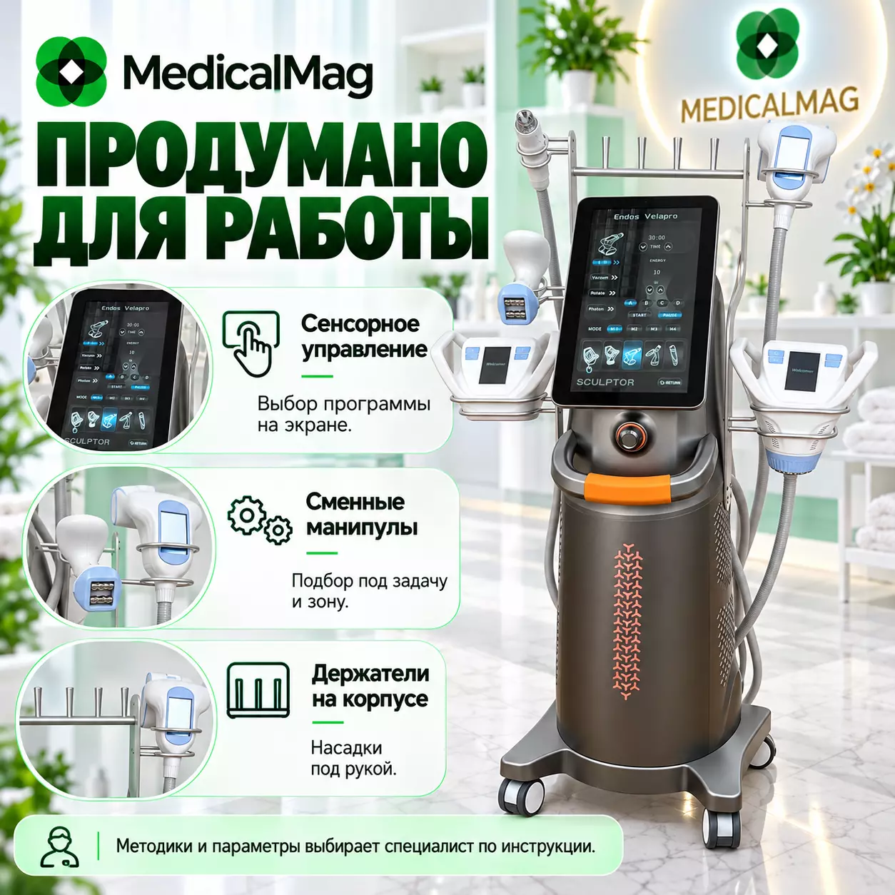 Аппарат коррекции фигуры (лицо и тело) Beauty Studio: Крио, Роллер, Липолазер