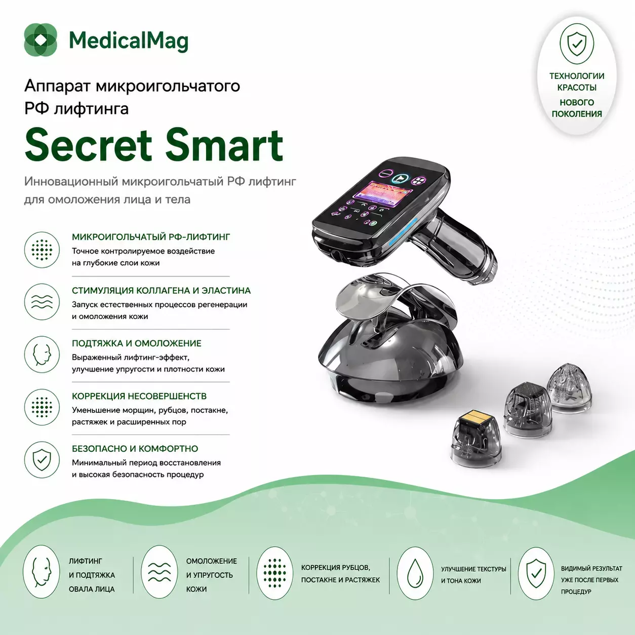 Аппарат микроигольчатого РФ лифтинга Secret Smart
