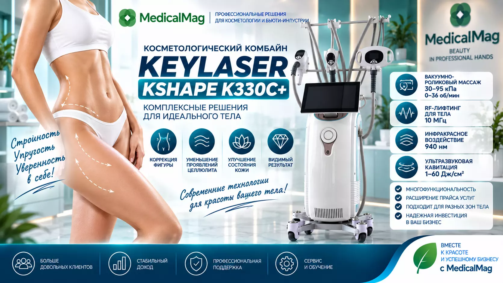 Косметологический комбайн Keylaser Kshape K330C+