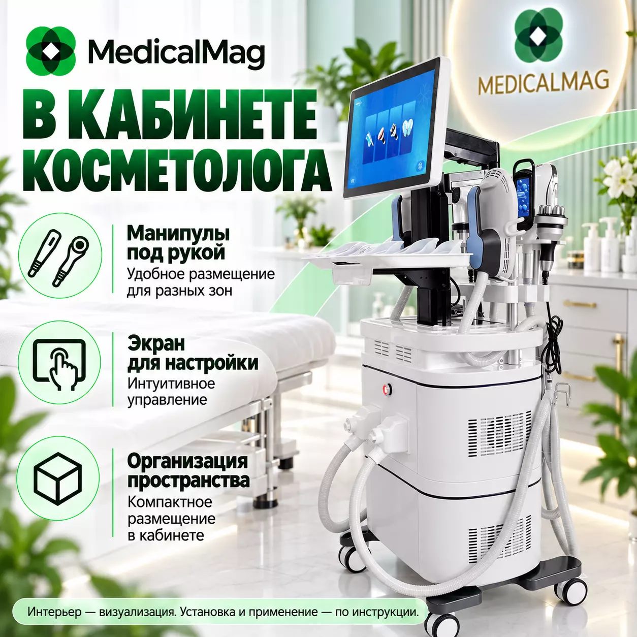 Аппарат CRIOLIPOLYSIS 360 + EMS SCULPT + RF + Кавитация