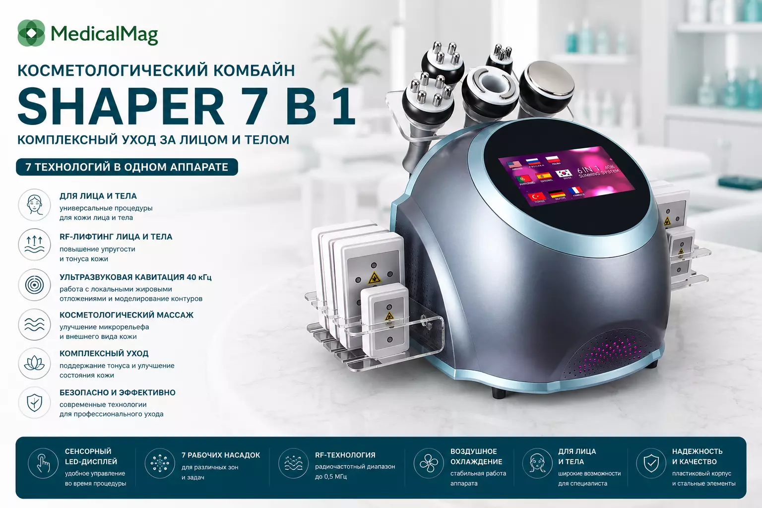 Косметологический комбайн Shaper 7 в 1