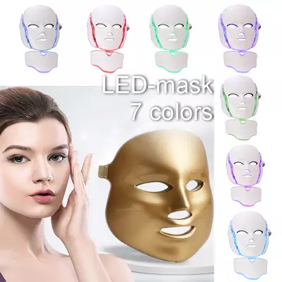 Светодиодная LED маска для лица (7 цветов)