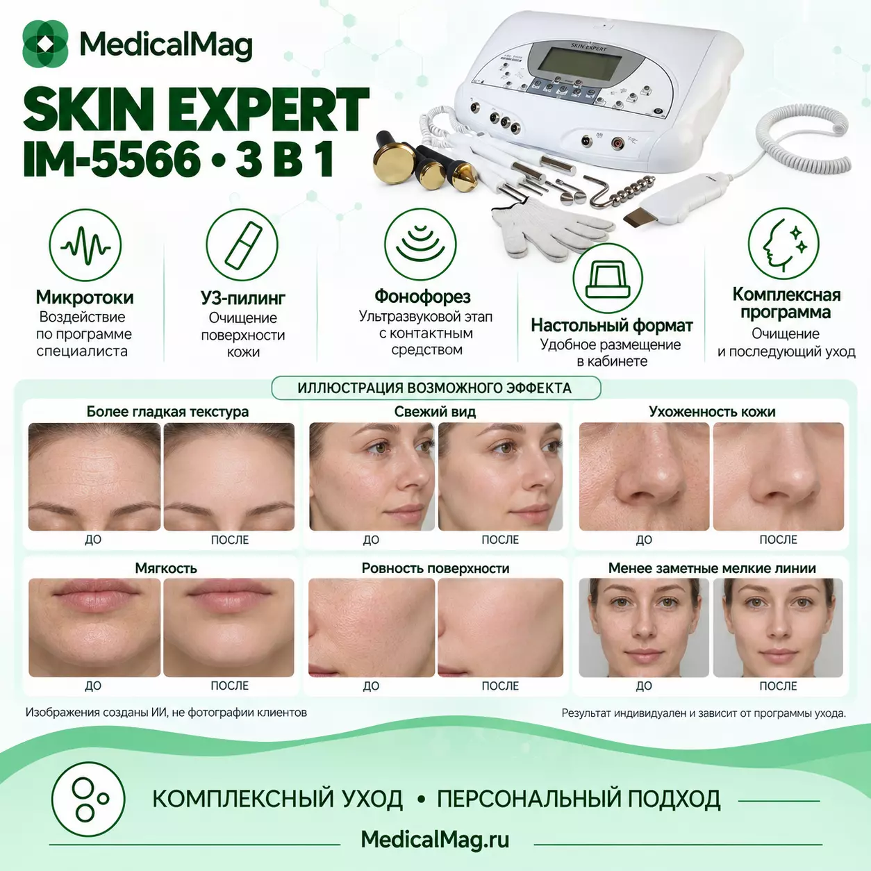 Косметический комбайн 3 в 1 Skin Expert IM-5566