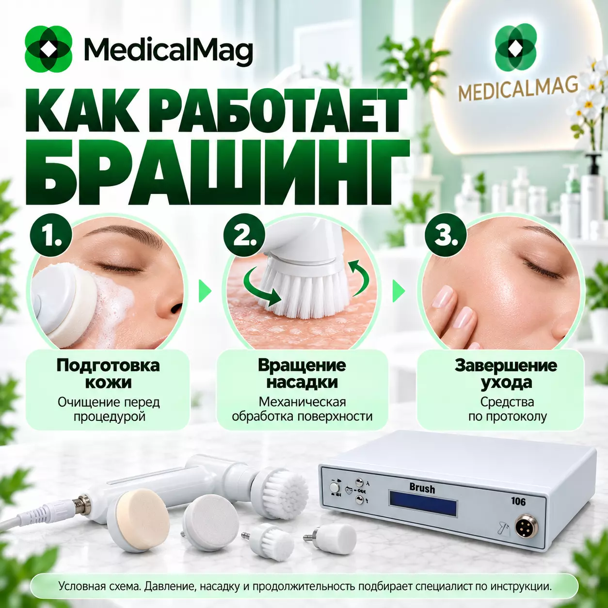 Аппарат механической чистки лица (брашинга) DIY-106 (GT-106)