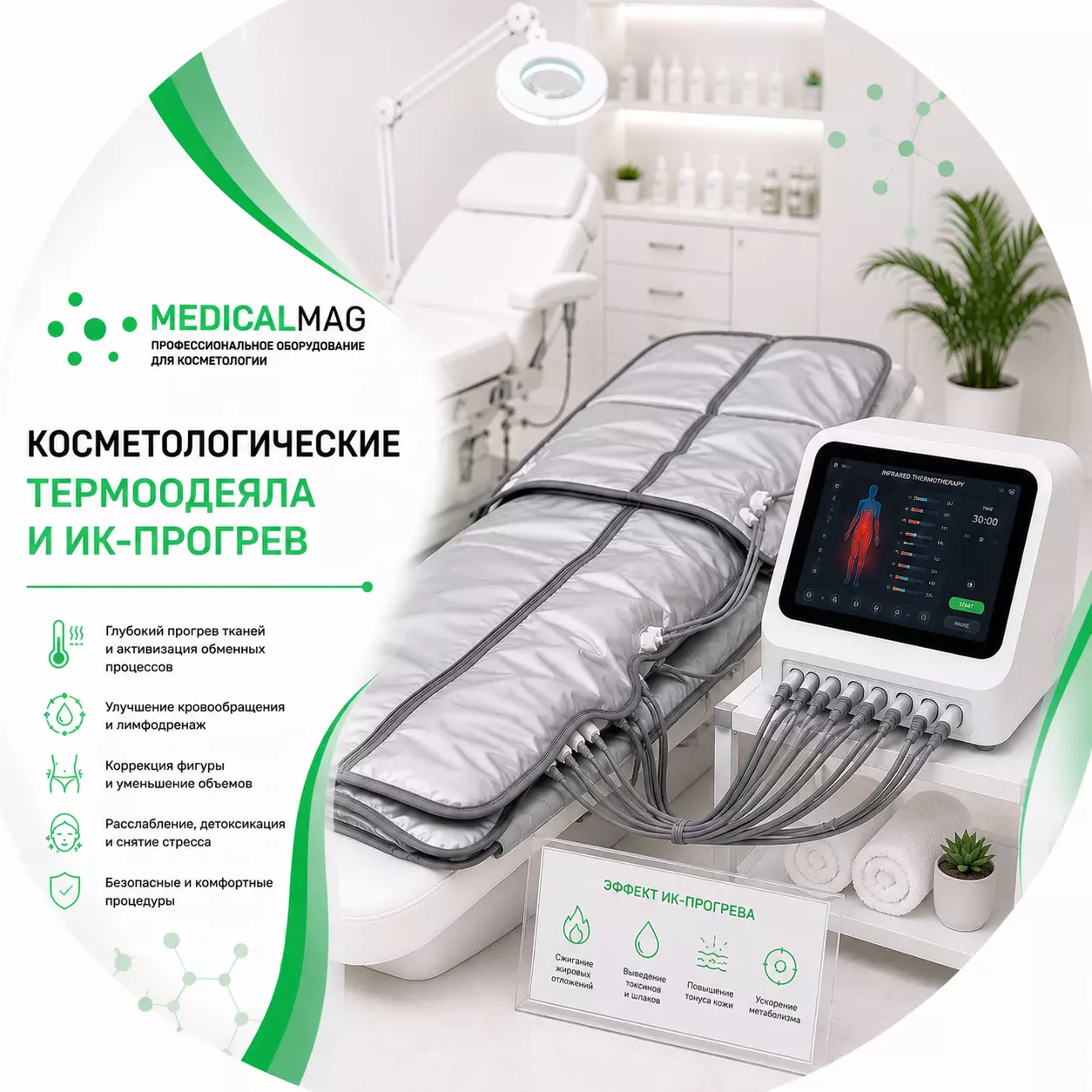 Косметологические термоодеяла и ИК прогрев
