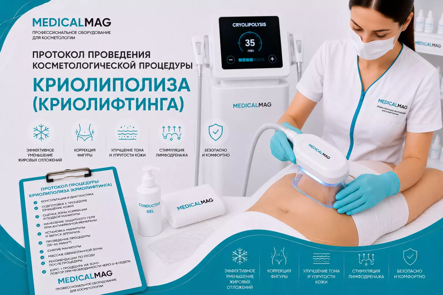Протокол проведения косметологической процедуры Криолиполиза (Криолифтинга)  / Интернет-магазин MedicalMag.ru