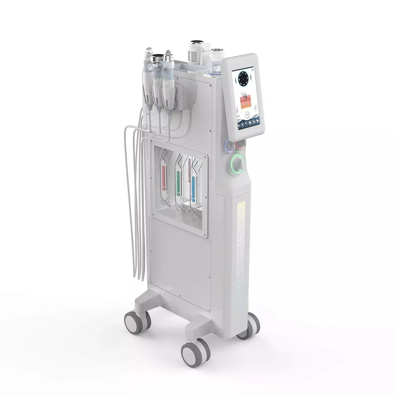 Косметологический комбайн Nova WX600 6 в 1 (микротоки, фонофорез, гидропилинг, кислородный спрей, ультразвуковой скраббер, криомолоток)