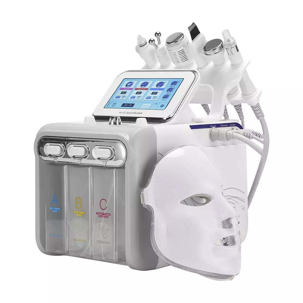 Аппарат вакуумного и водородного гидропилинга  7в1 NOVA H2O2 LED MASK (RL-D07, W05X)
