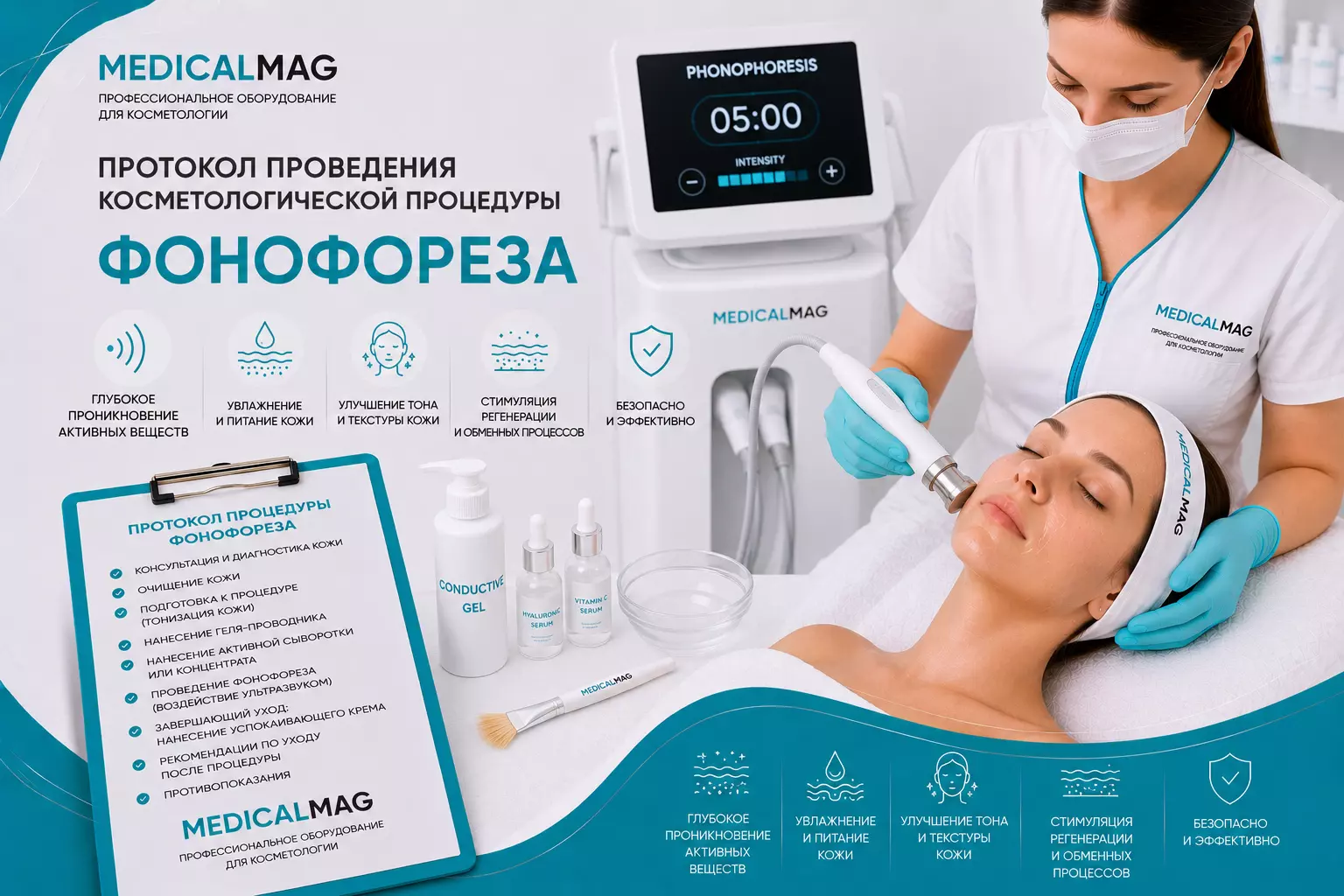 Протокол проведения косметологической процедуры фонофореза  / Интернет-магазин MedicalMag.ru