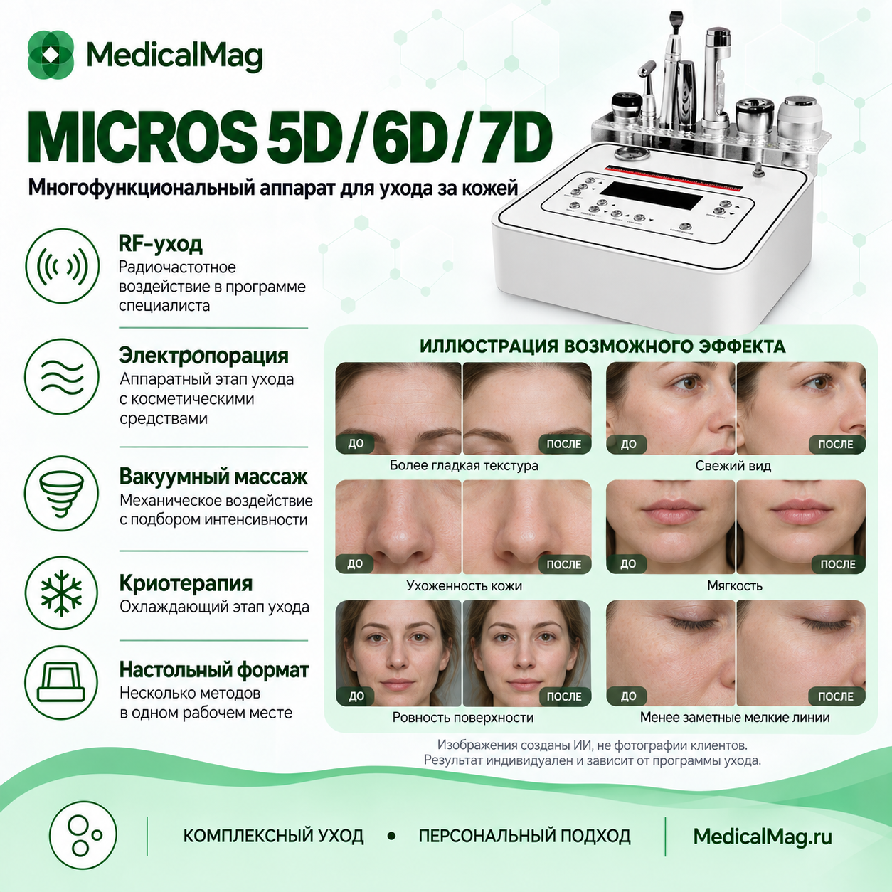 Косметический комбайн Micros 5D 6D 7D