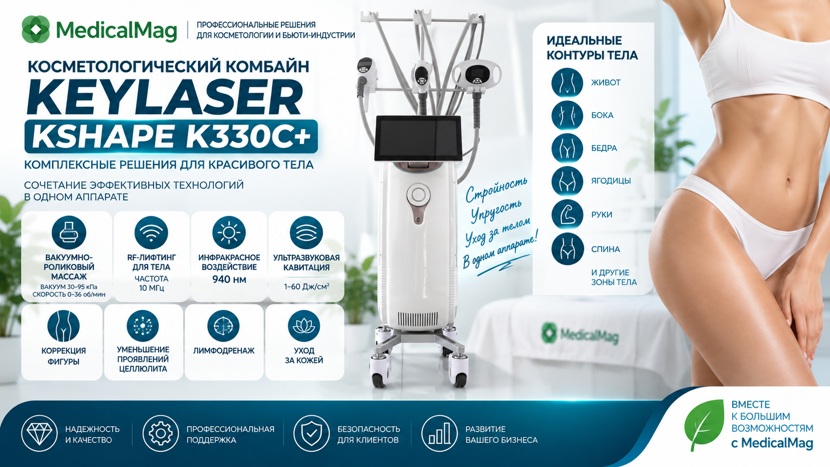 Косметологический комбайн Keylaser Kshape K330C+