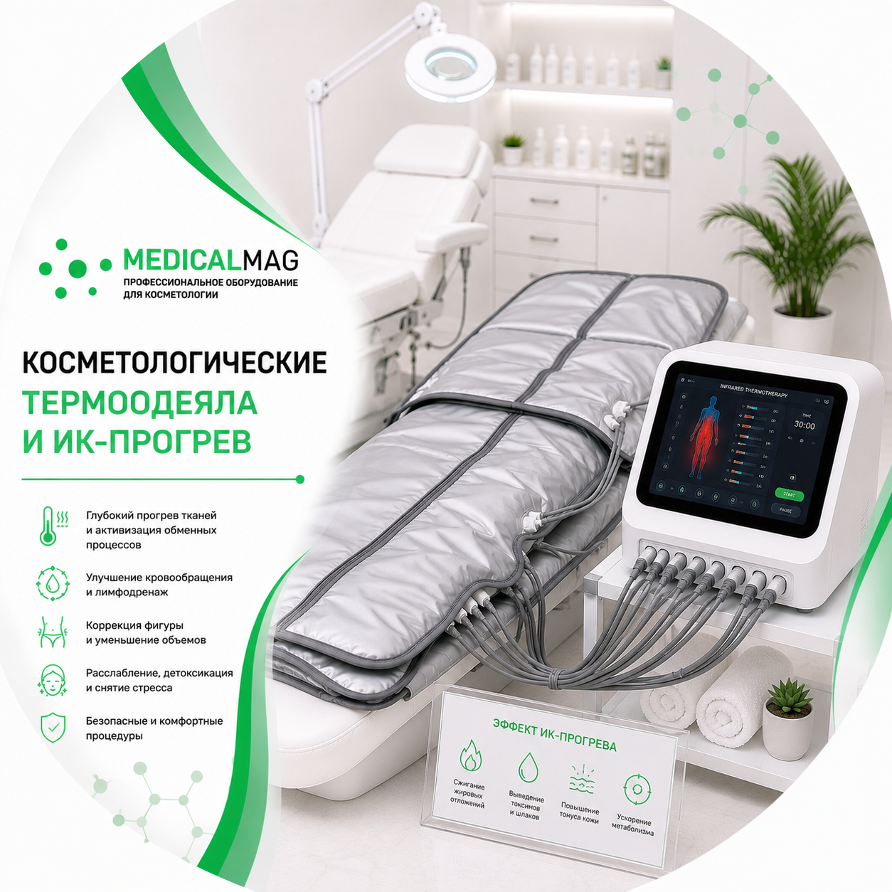 Косметологические термоодеяла и ИК прогрев