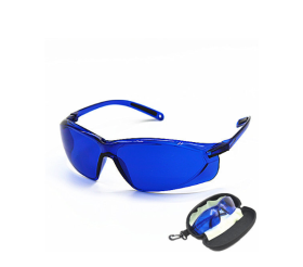Изображение профессиональные защитные очки для фотоэпиляции (ipl), элос и лазерной эпиляции (синие)