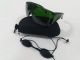Комплект: профессиональные защитные очки для лазерной эпиляции (зеленые) + очки пациента NEW